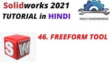 SolidWorks tutorial in Hindi || 46. Freeform Tool in solidworks