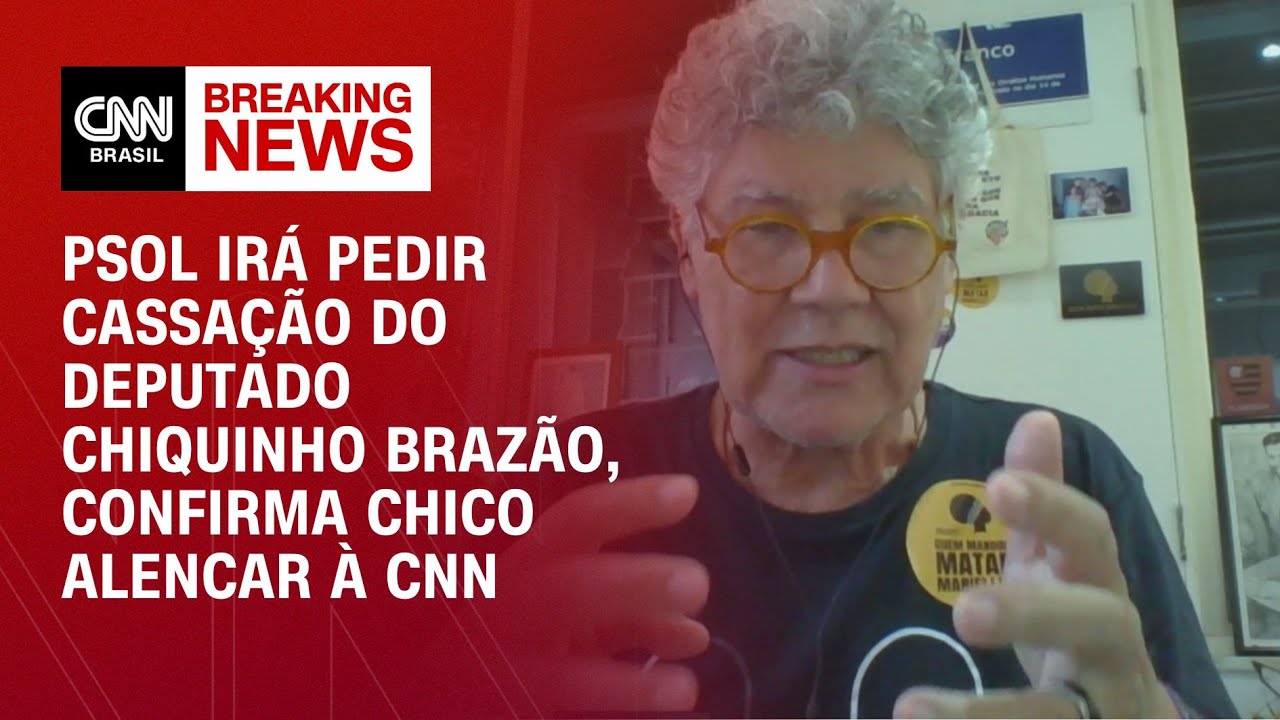 PSOL irá pedir cassação do deputado Chiquinho Brazão, confirma Chico Alencar à CNN | AGORA CNN