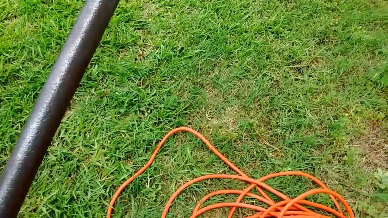 Harbor Freight rust removal wire brush for David Bradley tractor frame