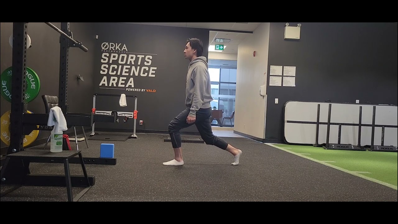 Split Squat ISO holds w/ Calf Raise ISO hold - YouTube
