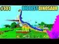 #101 | Minecraft | The Biggest Dinosaur In Oggy And Jack House | Minecraft Pe | In Hindi | Survival
