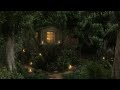 Rainforest hideaway  cozy treehouse haven with gentle rain  nature sounds for sleeping 10 hours