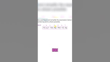 Simplifying Algebraic Expressions - 7EE1