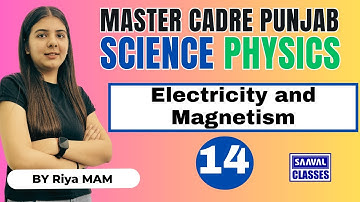 Lec-14 PHYSICS Science Master Cadre | Topic: Electricity and Magnetism  |SAAVAL CLASSES, Abohar |