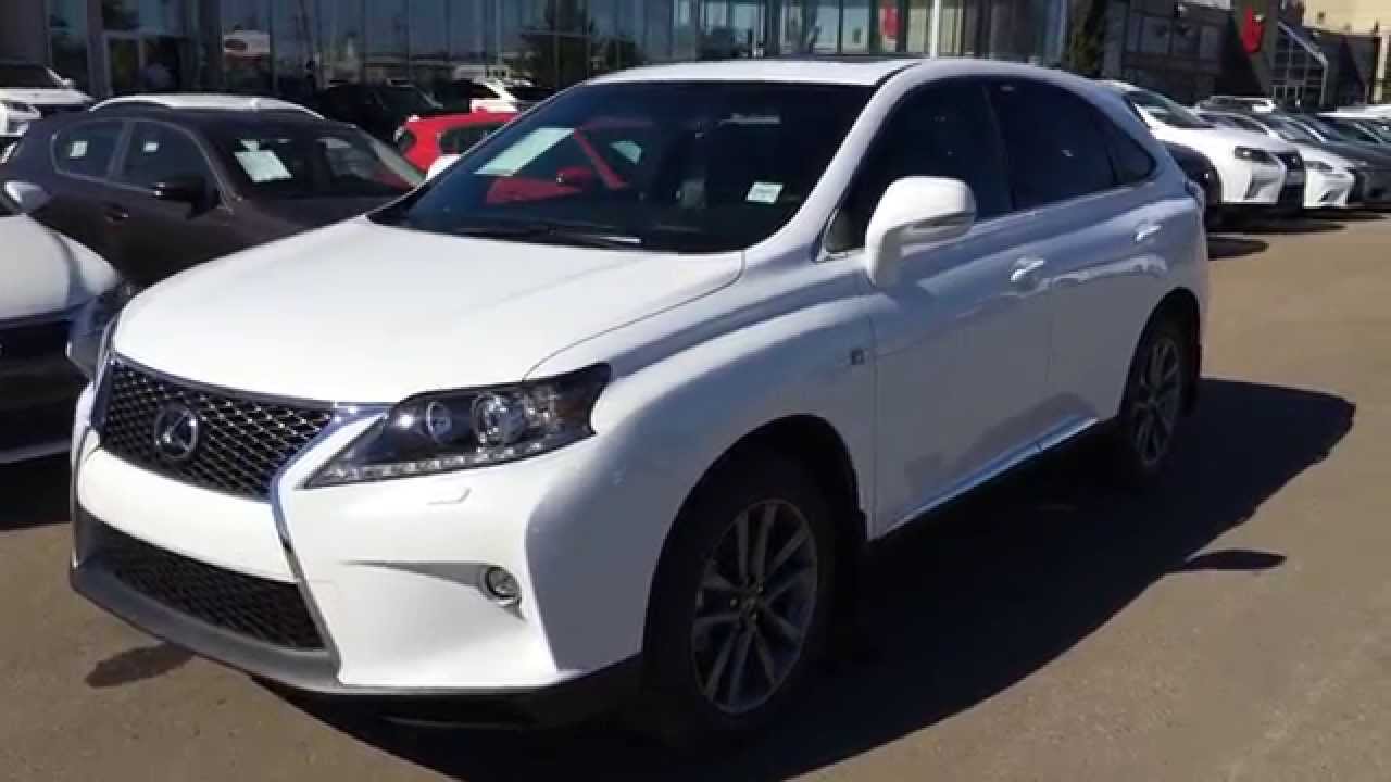 New Ultra White On Black 2015 Lexus Rx 350 Awd F Sport Package Review West Edmonton