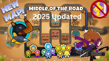 🚧 NEW MAP Middle of the Road [Primary Monkeys Only] Guide | No MK | BTD6 (2025 Updated) 🎯