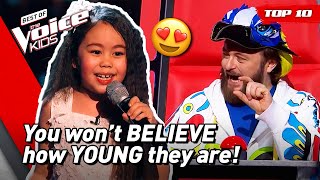 The YOUNGEST and CUTEST Talents in The Voice Kids! 🐣 | Top 10