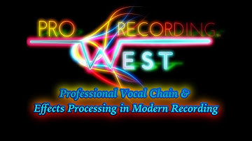 Professional Vocal Chain and Effects Processing in Modern Recording. Feat. - Michael Oskam