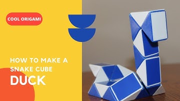 HOW TO MAKE A SNAKE CUBE DUCK| SNAKE CUBE #YOUTUBE #SUBSCRIBE #YOUTUBER #VIEWS