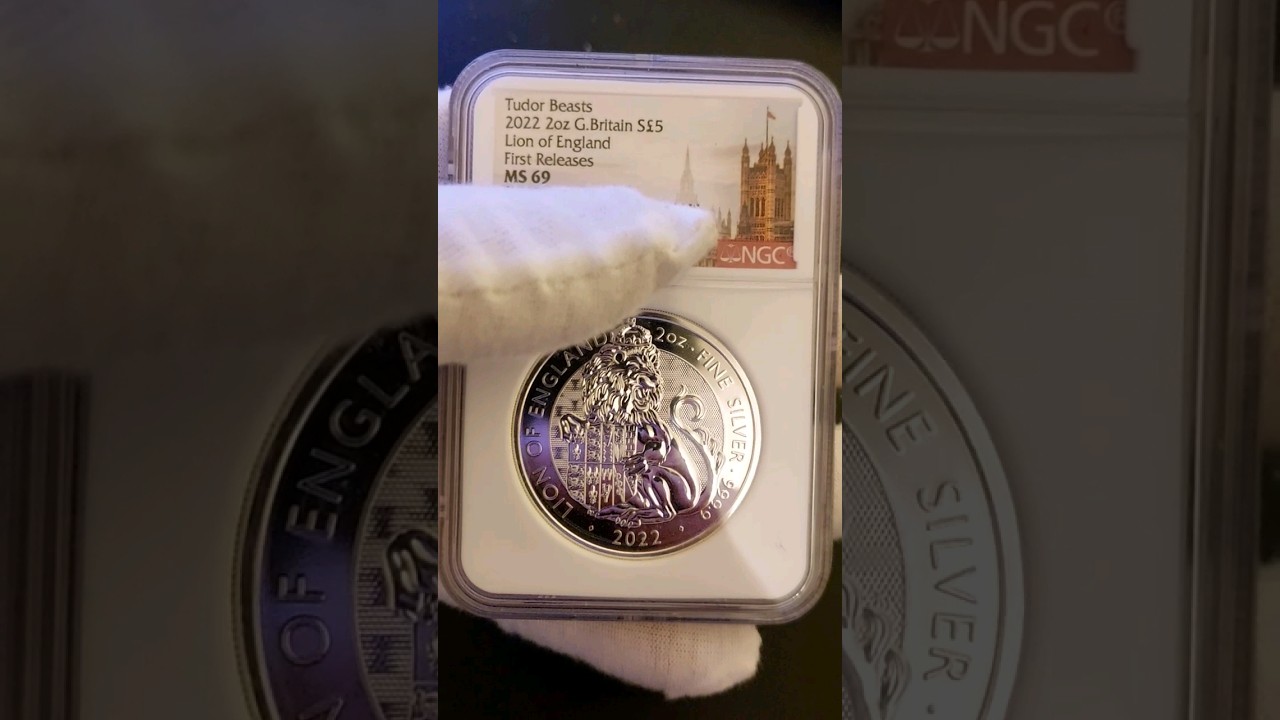 tudor beast two ounce silver lion 2022 ms69 first releases 