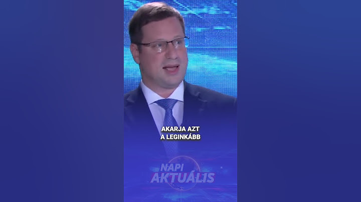 Gulyás Gergely a mentelmi jogról - HÍR TV