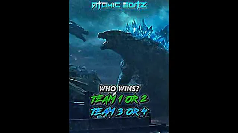 Who Wins? | Monsterverse Edit | #godzilla #ghidorah #kong #shimo #gxk #gvk #monsterverse #edit