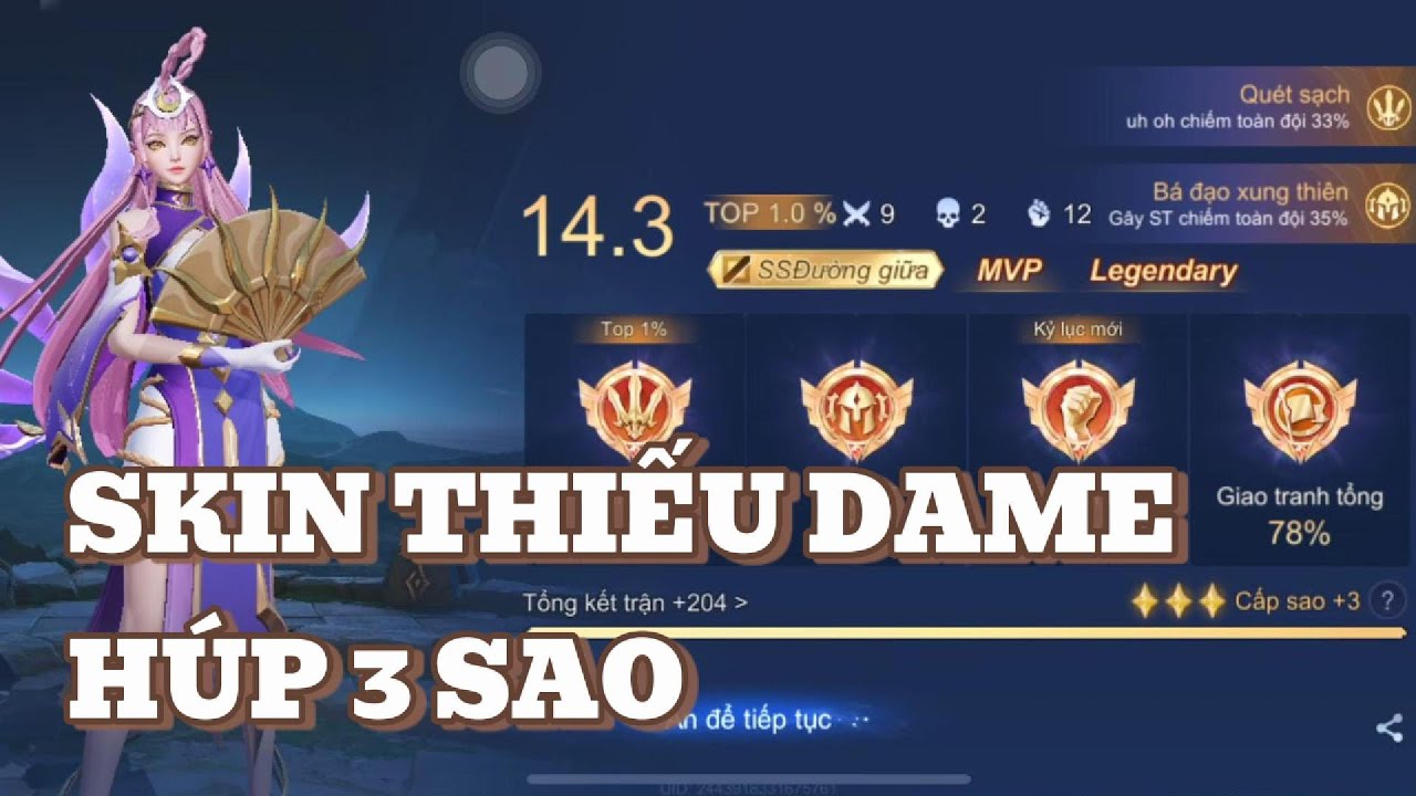 Xài Skin Yue Thiếu Dame Húp Mạng Quá Trời