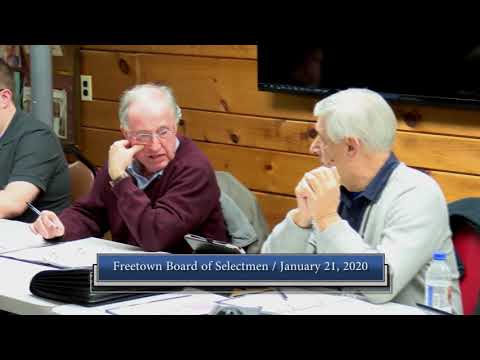 Board of Selectmen Meeting, 1/21/20