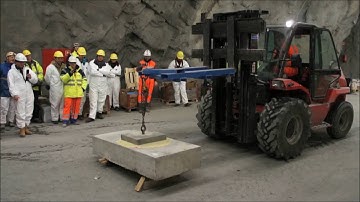 MasterRoc MP 364 - Urea Silicate Resin - Bond Strength Demonstration - RUS Mining Services