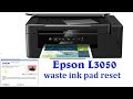 EPSON L3050 waste ink pad reset   طابعة ابسون