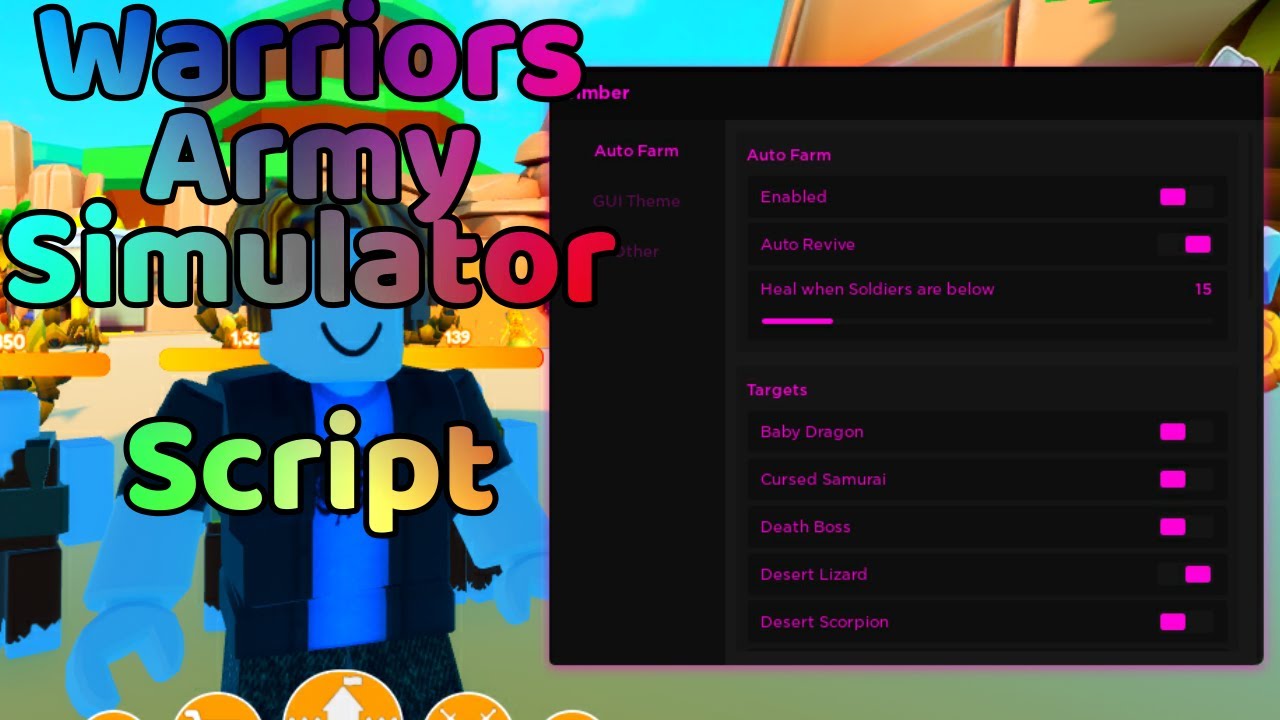 Warrior Simulator [Auto Farm/Collect Coins/Auto Moon] Scripts