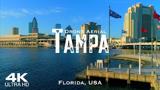 TAMPA 2023 🇺🇸 Drone Aerial 4K | Florida FL USA United States of America