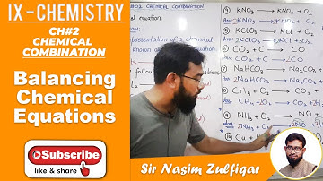 Balancing Chemical Equations in Urdu/Hindi