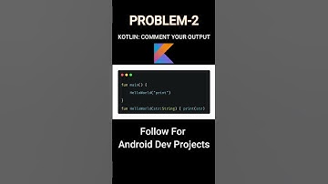 Coding Kotlin Question For Android Development #shorts  #kotlin