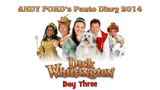 Andy Ford's Panto Diary 2014 day three with Guest Ashleigh Butler