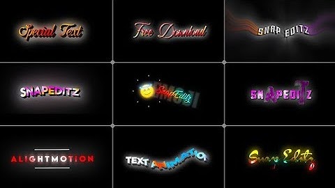 Top 10 Alight motion Text Presets🎁 🔰Must Try Effects💗🔰New alight motion Typing Top 10 Effect