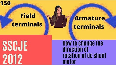 How To Change The Direction Of Rotation Of Dc Shunt Motor