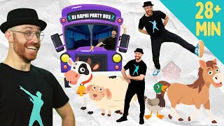 Fun Dance Compilation With DJ Raphi! Let's Shake It Off On The Colors Head Shoulders Bus