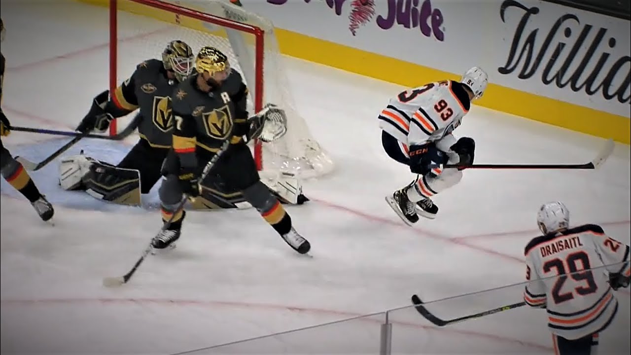 Leon Draisaitl Scores To Give The Oilers Their First Lead Of The Game