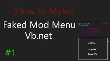 [HOW TO MAKE] - Tekno Fake Mod Menu # 1/6