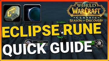 How to Get Eclipse Rune | SoD Druid Quick Guide | Classic WoW