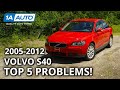 Top 5 Problems Volvo S40 Sedan 2nd Generation 2005-2012