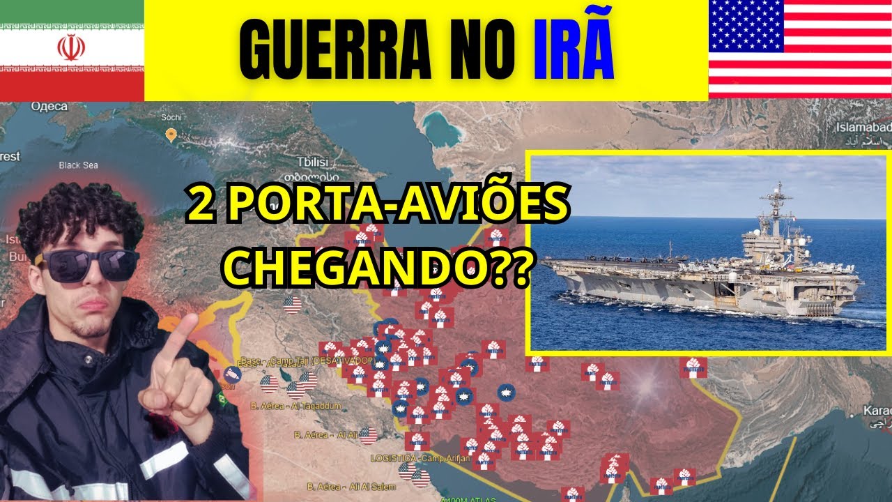 IRÃ HOJE 16/01 | DOIS porta-aviões NUCLEARES INDO para o IRÃ?!! + SUBMARINOS