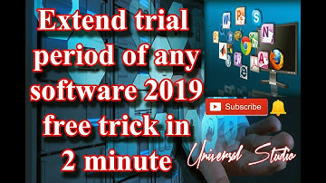 Extend trial period of any software || 2019 free trick in 2 minute
