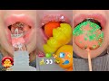 1 hour sleep relax study satisfying asmr eating emoji food challenge mukbang 