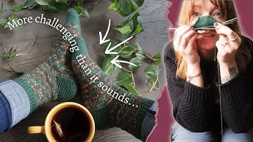 Can I make one sock in one day? | Knitting vlog | Rhubarb & Custard Socks