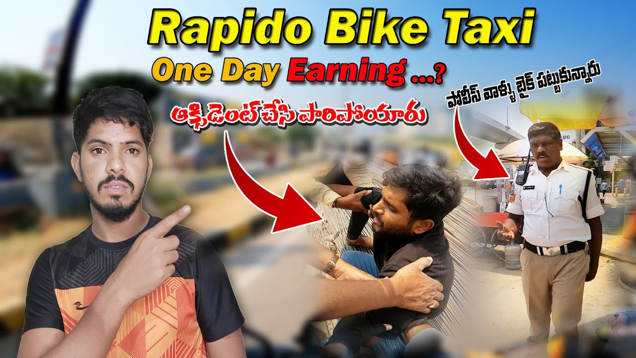 Raju Rode Rapido Bike Taxi One Day Earning | Why Police Had to Stop Him! | Raju ...