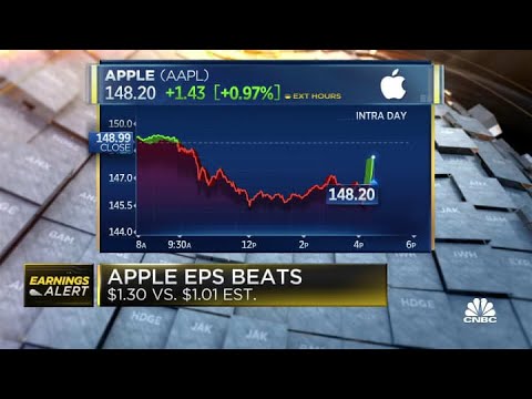 Apple demolishes earnings expectations, but stock falls after iPhone ...