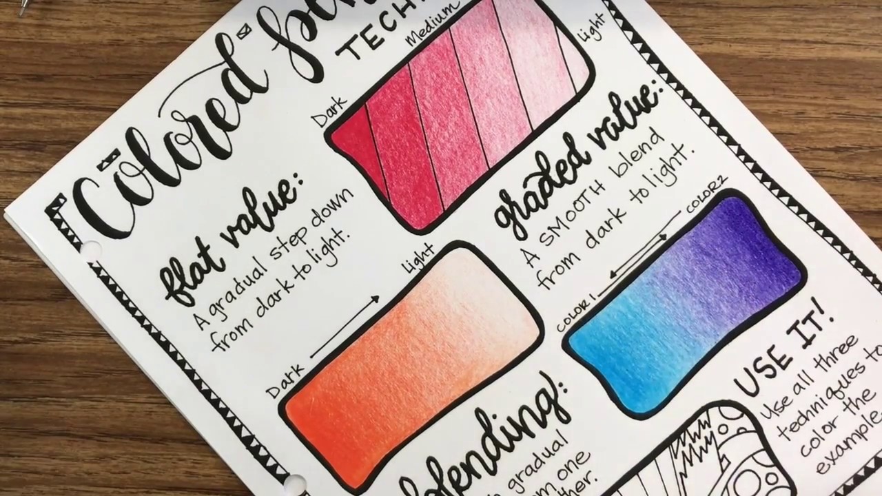Color Blending with Colored Pencils YouTube