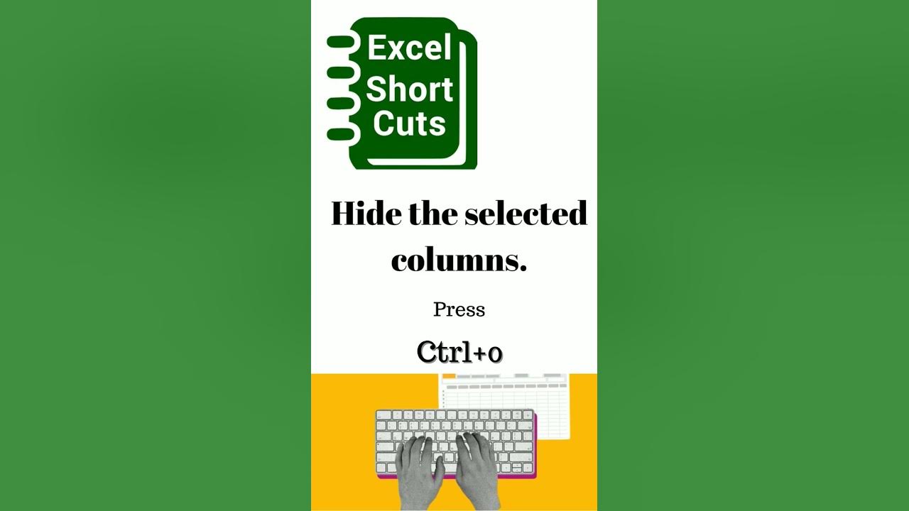 how-to-hide-selected-columns-in-excel-shortcut-excel-exceltricks