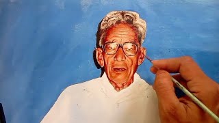 How to draw a Portrait of an Old man |  Kishor Art