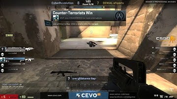 CEVO-Pro CS:GO Season 4: NetcodeGuides.com vs. CyberRevolution - Week 6:1 on de_mirage
