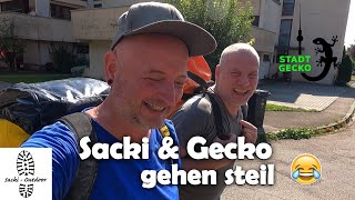 Sacki & Gecko gehen steil  | Schwitzen auf der Schwäbischen Alb | Kai Sackmann | STADTGECKO.de