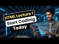 No Coding Knowledge? Start Here! HTML Lecture 1 🔥HTML Basics in 3.25sec 🔥 | Lecture 1 for Beginners