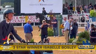 Victory Gallop - 3 Star Winner Isabelle Bosley -2025 MARS MARYLAND 5 STAR AT FAIR HILL-On the Scene