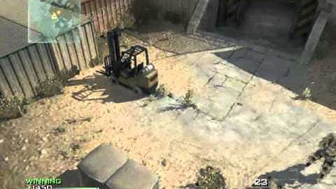 Sick MW3 trick shot for last kill 1v1