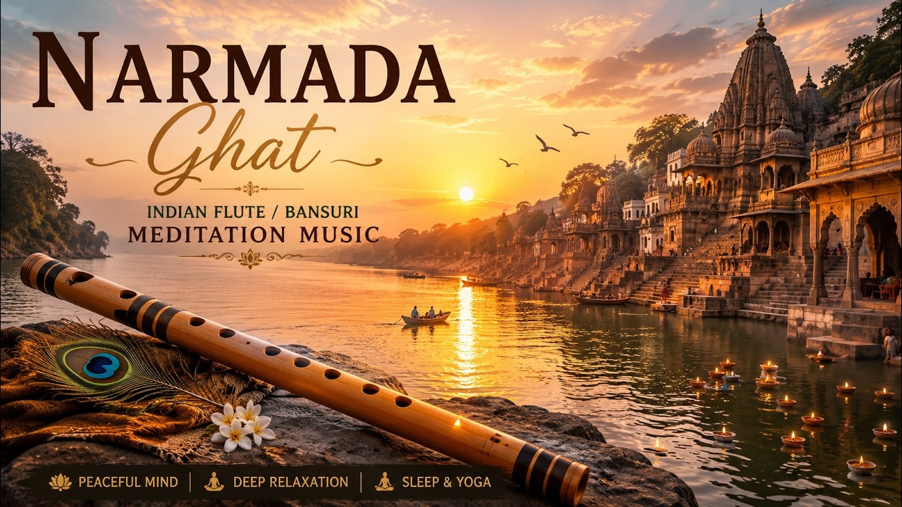 Watch Narmada Ghat Meditation Music | Peaceful Indian Flute Bansuri for Sleep, Study & Yoga on YouTube Watch Narmada Ghat Meditation Music | Peaceful Indian Flute Bansuri for Sleep, Study & Yoga on YouTube