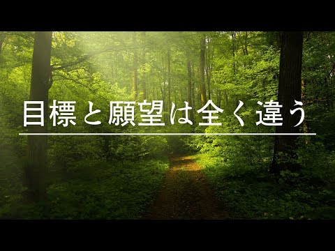 目標と願望は全く違う【youtubeラジオ】