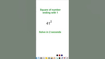 Trick to find square of number ending with 1 | square tricks