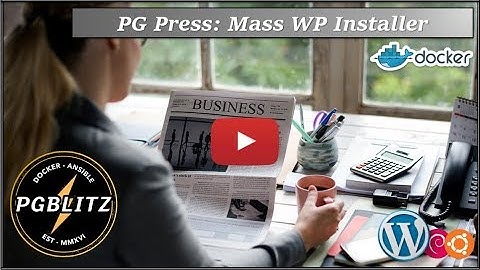 PlexGuide - PG Press ( WordPress )